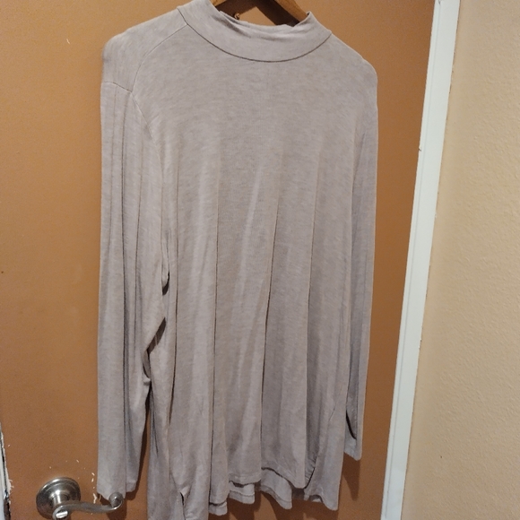 H By Halston Essentials Womens XL Long Sleeve Small Slit Accents Modal Blend - Picture 3 of 4